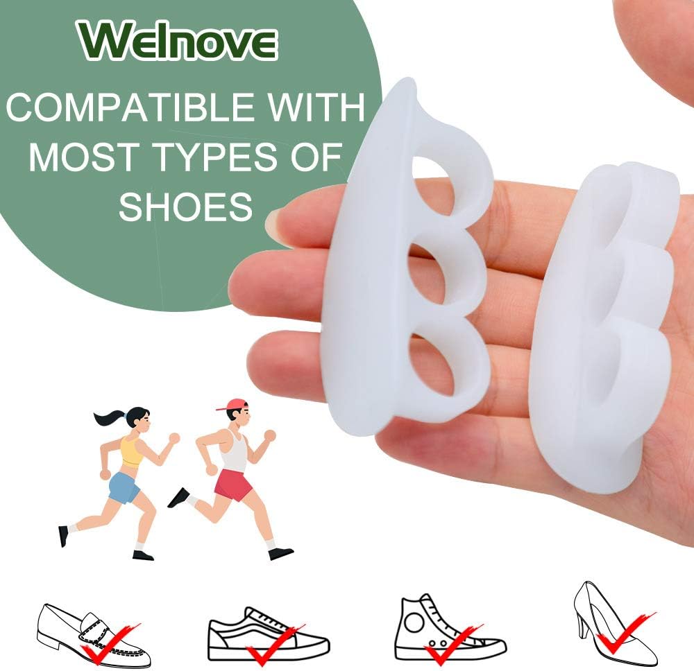 Hammer Toe Crests Straightener 4 Pcs (3 Loops White)