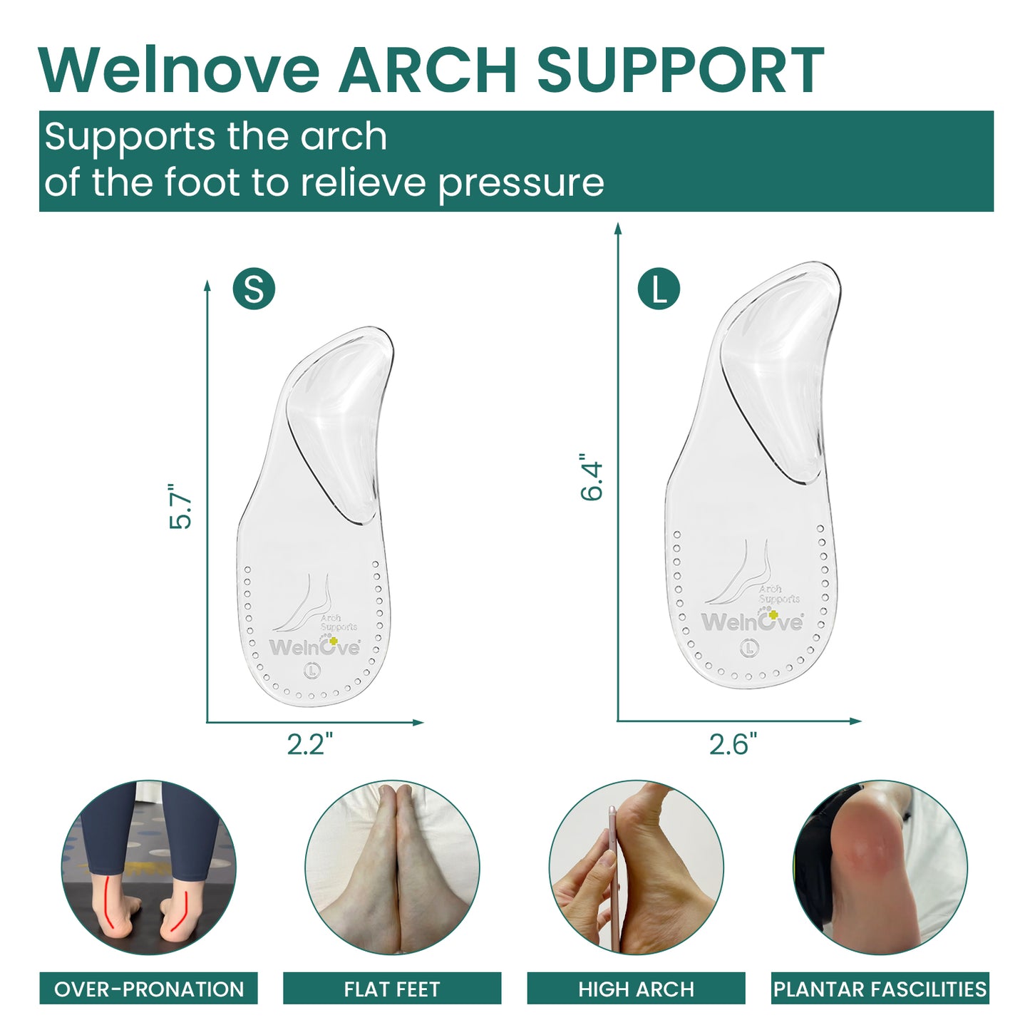 Arch Support Heel Pads 3 pairs