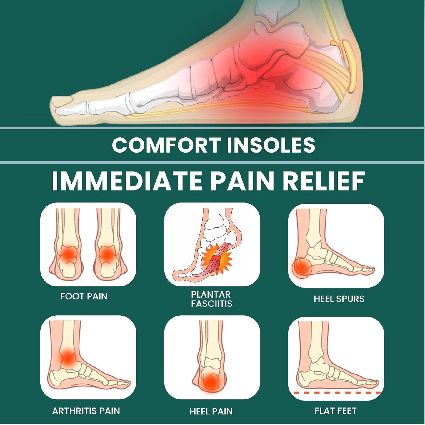 Memory Foam Heel Insert