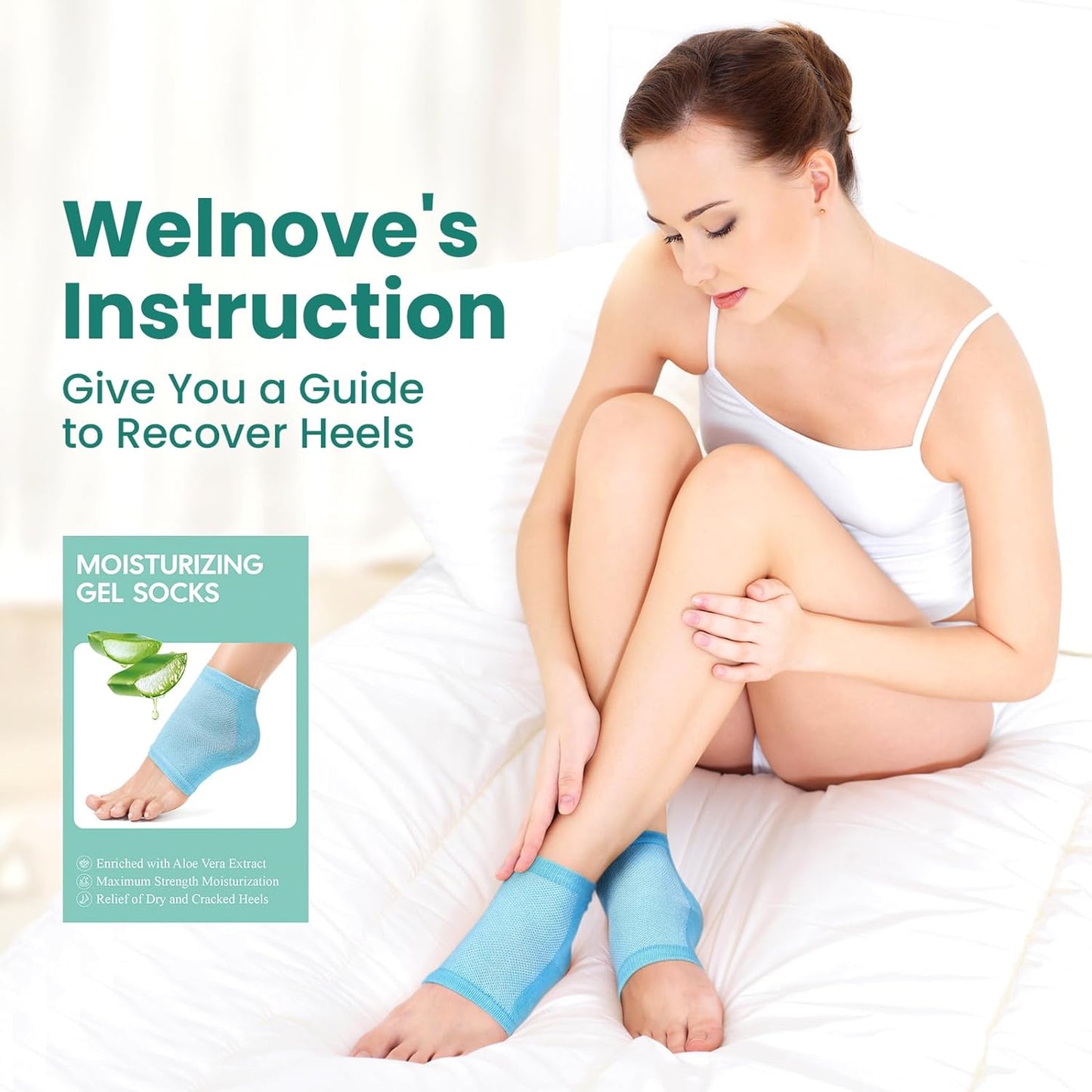 Moisturizing Gel Heel Socks
