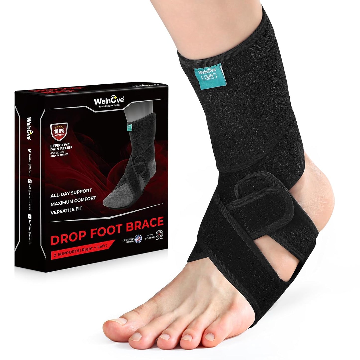 Welnove Drop Foot Brace