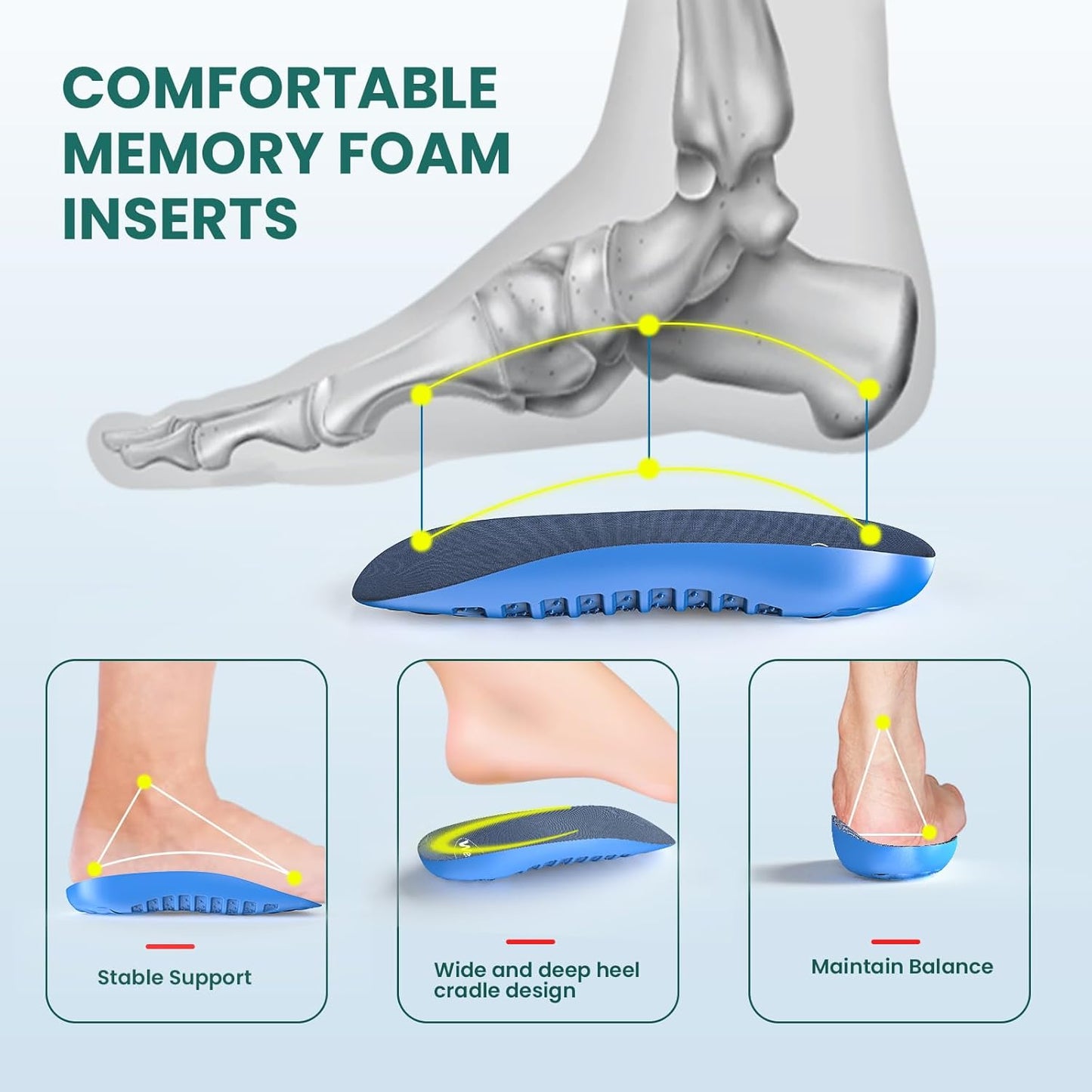 Memory Foam Heel Insert