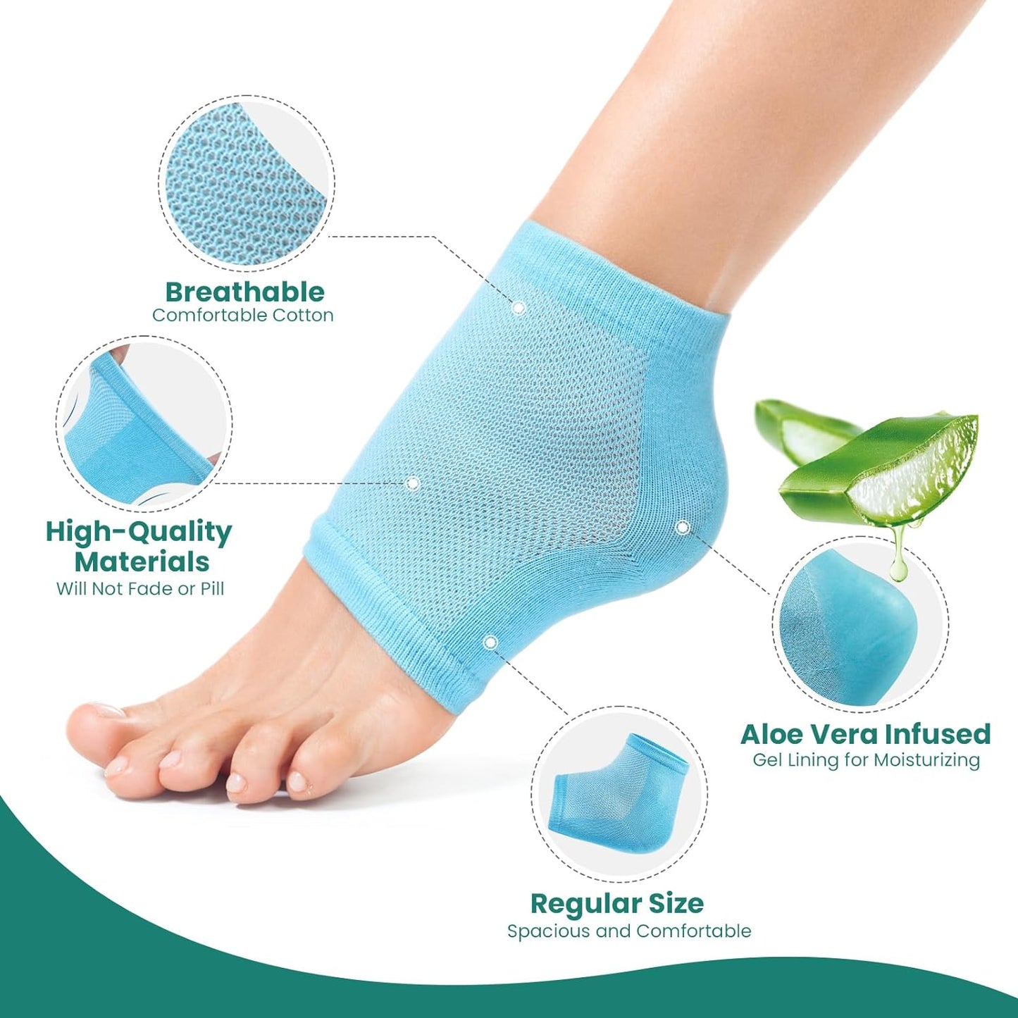 Moisturizing Gel Heel Socks