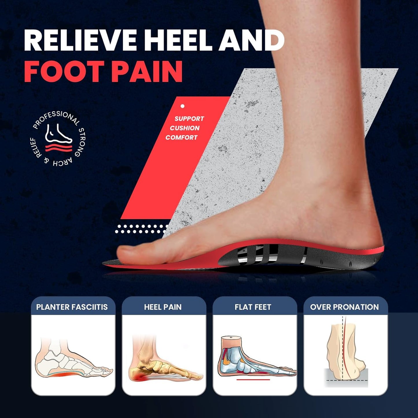 Arch Support Insoles for Plantar Fasciitis