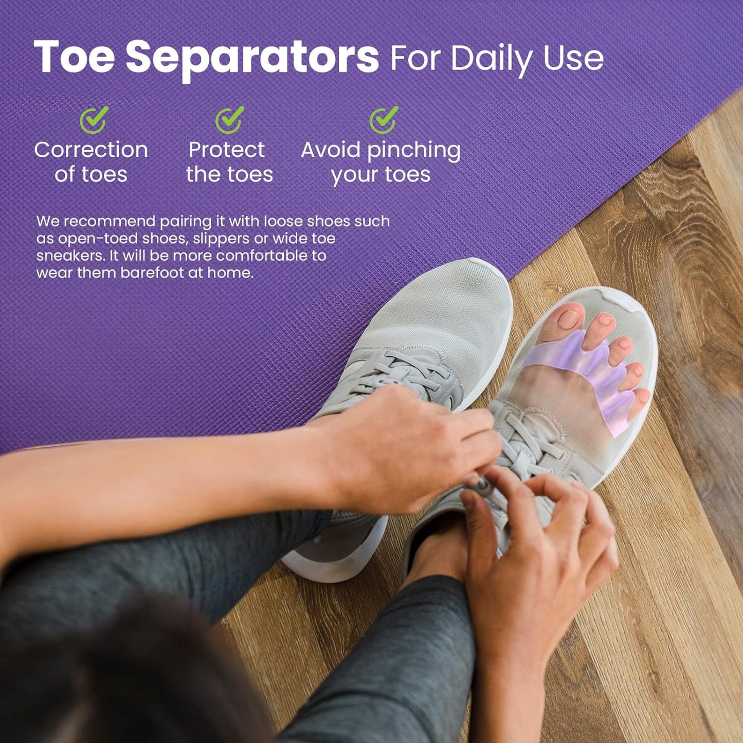 Lavender Toe Separators 4 Pack
