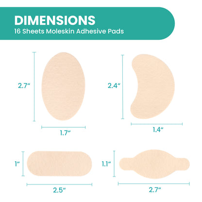 Moleskin Adhesive Pads 16 psc