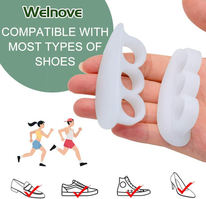 Hammer Toe Crests Straightener 4 Pcs (3 Loops White)