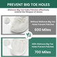 Welnove Shoe Toe Patches for Hole Prevention and Repair, Breathable Mesh Fabric Adhesive Pads for Sneakers Running Shoes, 12 Pads (6 Pairs) White
