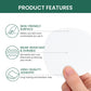 Welnove Shoe Toe Patches for Hole Prevention and Repair, Breathable Mesh Fabric Adhesive Pads for Sneakers Running Shoes, 12 Pads (6 Pairs) White