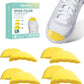 Welnove Toe Fillers for Too Big Loose Shoes, 4 Pairs Soft Memory Foam Shoe Inserts for Men & Women, Fill Gaps in Sneakers Boots Heels,Size L，Yellow