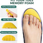 Welnove Toe Fillers for Too Big Loose Shoes, 4 Pairs Soft Memory Foam Shoe Inserts for Men & Women, Fill Gaps in Sneakers Boots Heels,Size L，Yellow