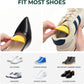 Welnove Toe Fillers for Too Big Loose Shoes, 4 Pairs Soft Memory Foam Shoe Inserts for Men & Women, Fill Gaps in Sneakers Boots Heels,Size L，Yellow