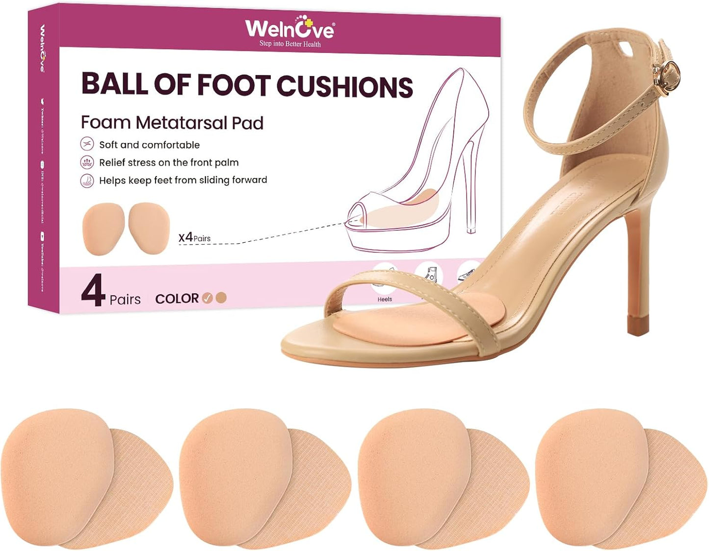 Ball of Foot Cushion Metatarsal Pads