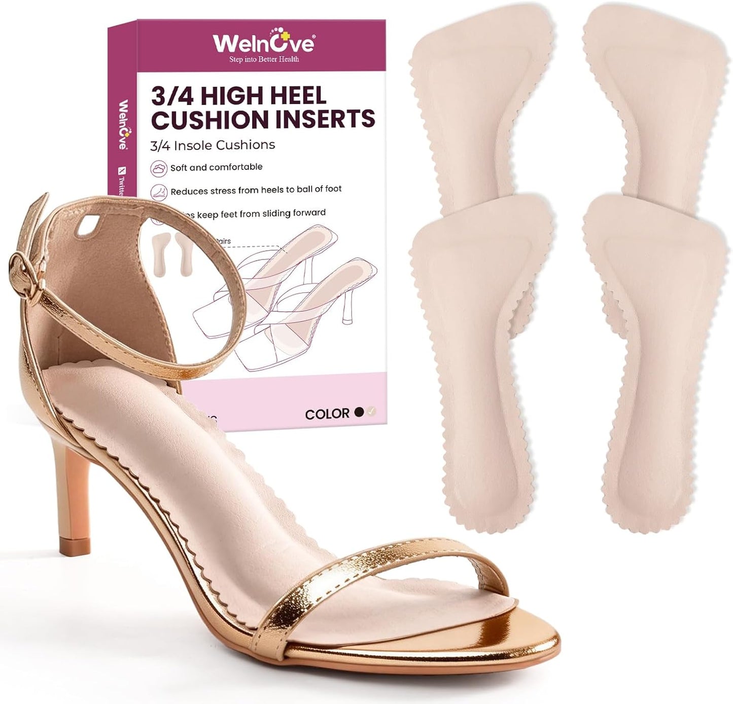 High Heel Cushion Inserts 2 Pair