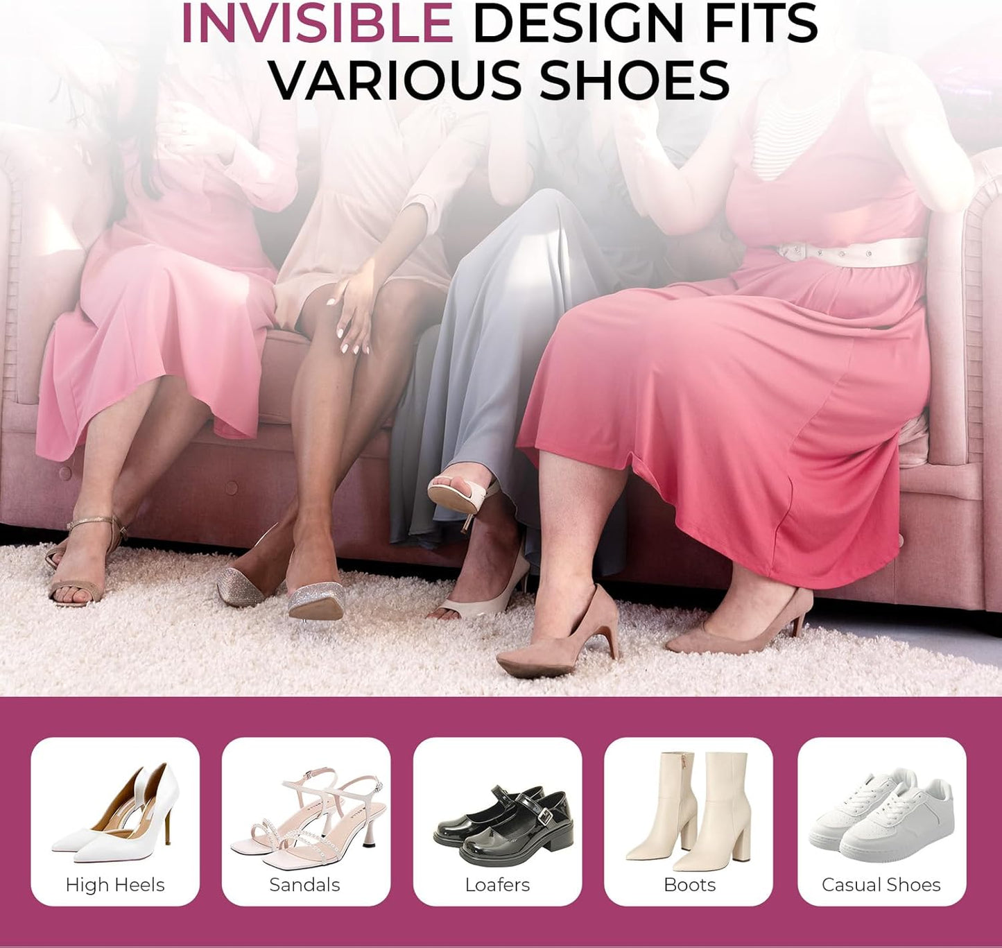 High Heel Cushion Inserts 2 Pair