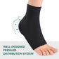 Welnove Achilles Tendonitis Heel Protector Socks, 1 Pair Black Regular Size Compression Ankle Socks with Gel Pad for Achilles Pain & Shoe Rubbing Relief