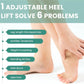 Welnove Adjustable Heel Lift Inserts Adjustable Orthopedic Shoe Lifts Uneven Legs Leg Length Discrepancy Pain,1 Pair,Size S,3 Layers