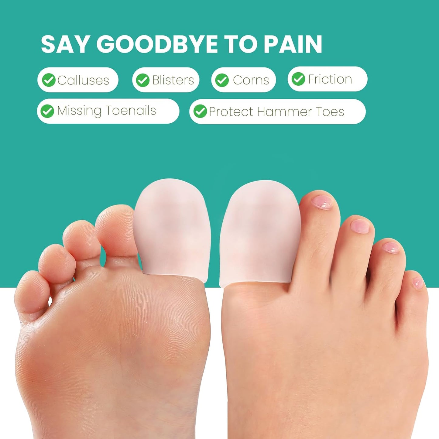 Gel Toe Protects 8 Count Large Size