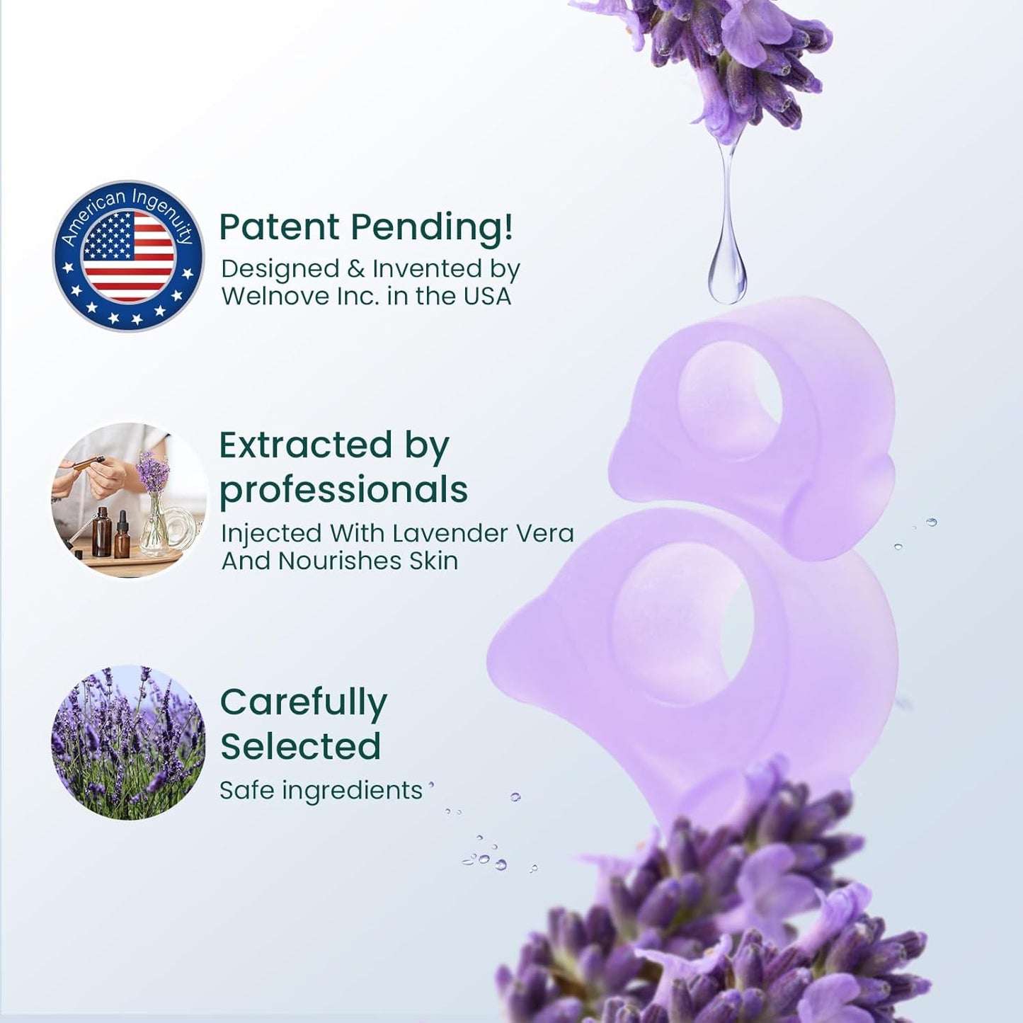 Lavender Toe Separator