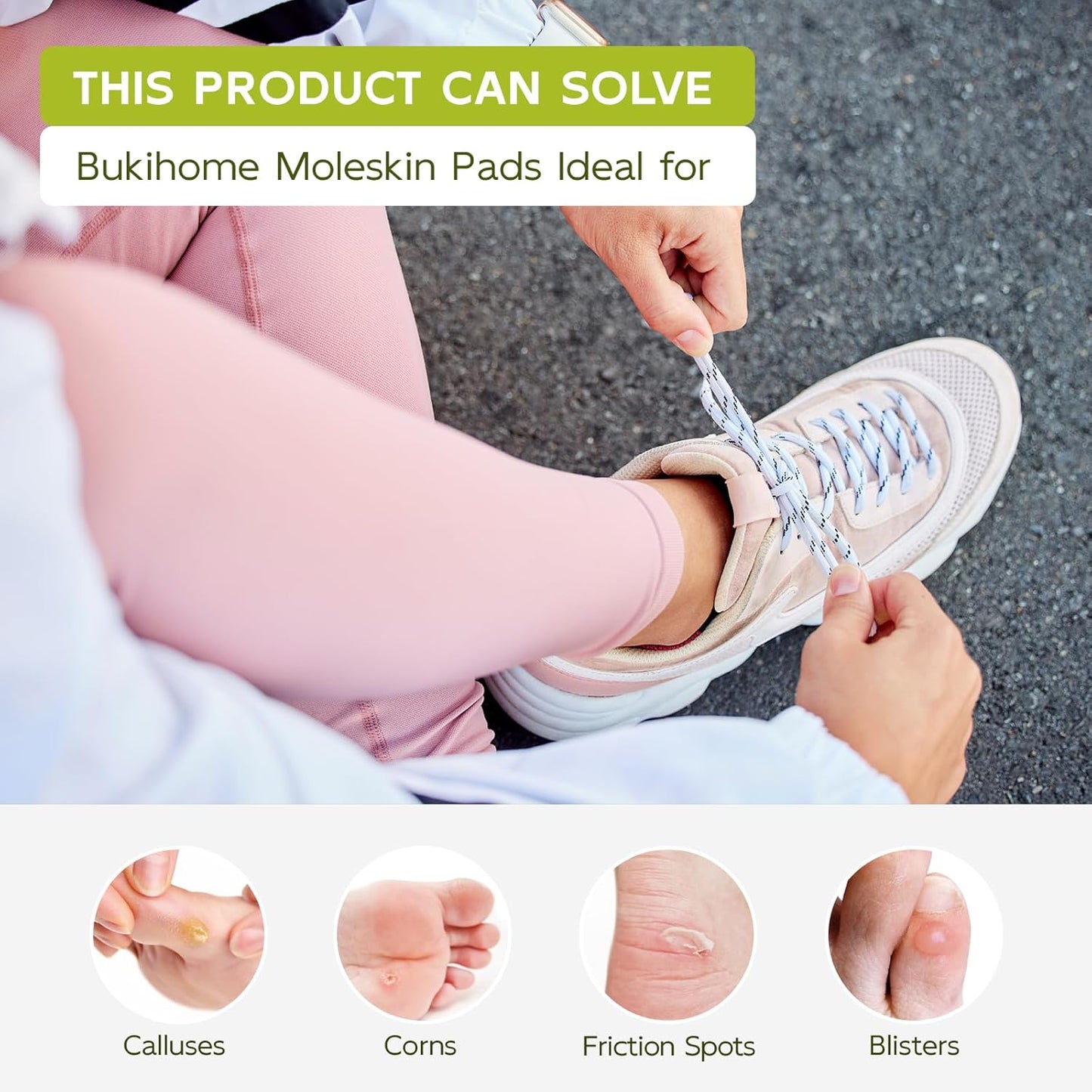 Bukihome Moleskin Adhesive Pads