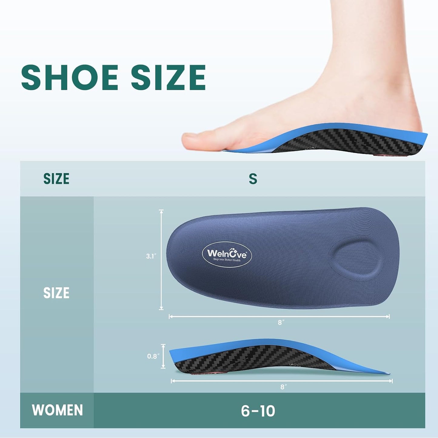 Welnove Plantar Fasciitis Insoles